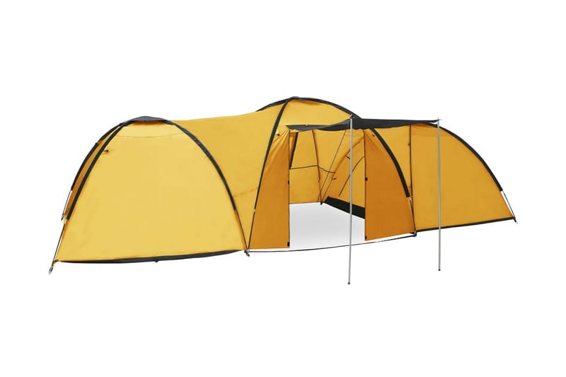 Campingtelt 8-Personers 650x240x190 cm Iglofacon Gul - Gul - Familietelt - Telt