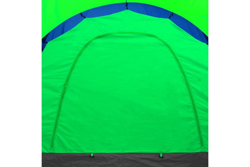 Campingtelt Stof 9 Personer Blå Og Grøn - Flerfarvet - Familietelt - Telt