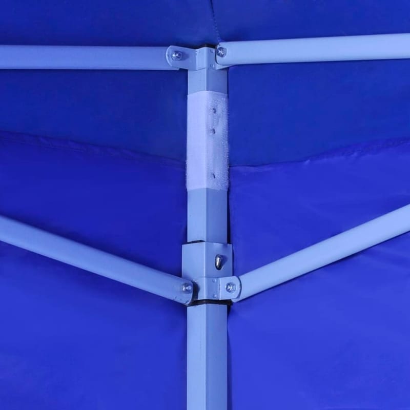 Foldbart Telt Med 2 Vægge 3 X 3 M Blå - Blå - Telt