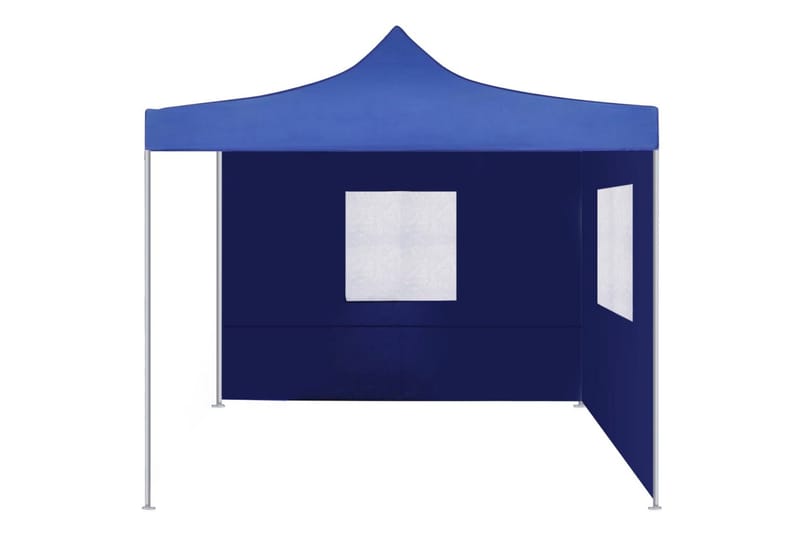 Foldbart Telt Med 2 Vægge 3 X 3 M Blå - Blå - Telt