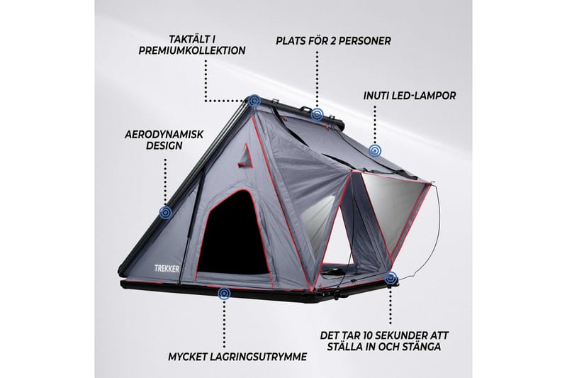 Trekker Telt Voyager M - Grå - Sport & fritid - Camping & vandring - Telt