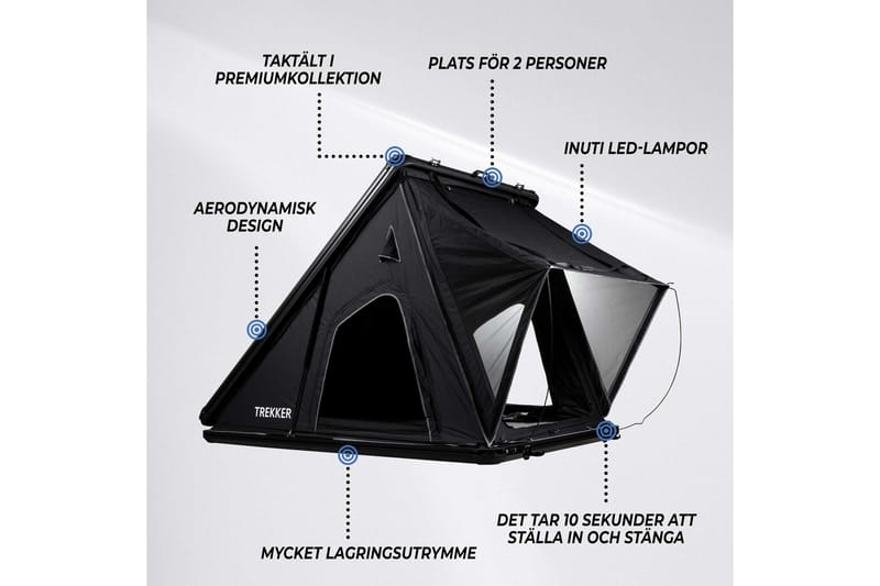 Trekker Telt Voyager M - Sort - Sport & fritid - Camping & vandring - Telt