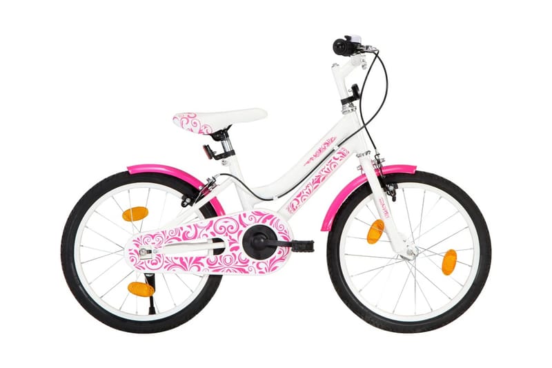 Børnecykel 18 Tommer Pink Og Hvid - Lyserød - Børnecykel & juniorcykel