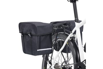dobbelt cykeltaske til bagagebærer vandtæt 35 l sort - Sort - Sport & fritid - Friluftsliv - Cykler