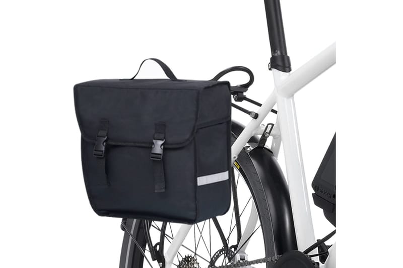 enkelt cykeltaske til bagagebærer vandtæt 21 l sort - Sort - Sport & fritid - Friluftsliv - Cykler