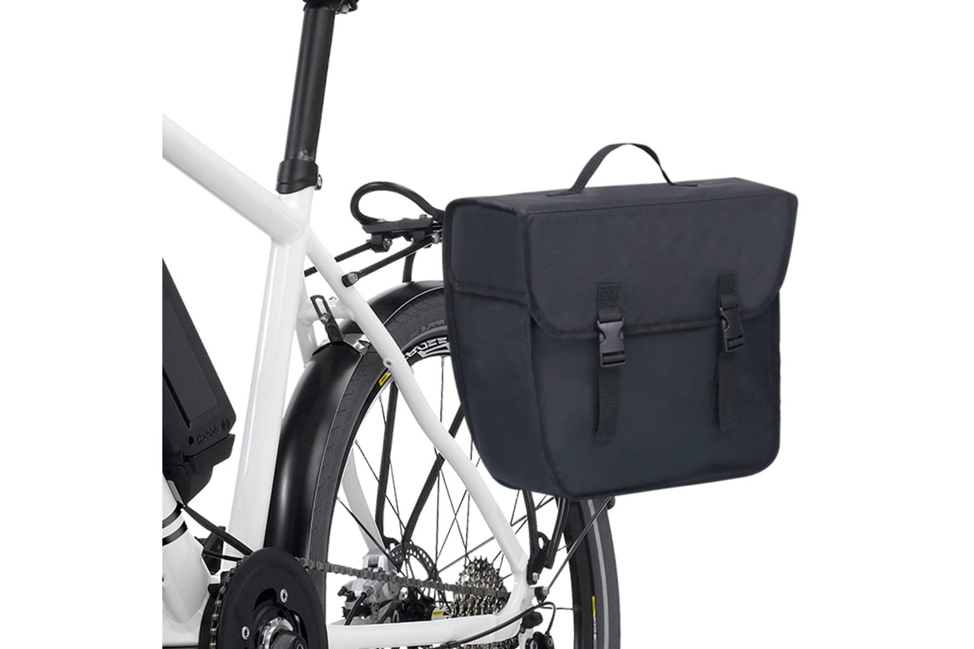enkelt cykeltaske til bagagebærer vandtæt 21 l sort - Sort - Sport & fritid - Friluftsliv - Cykler