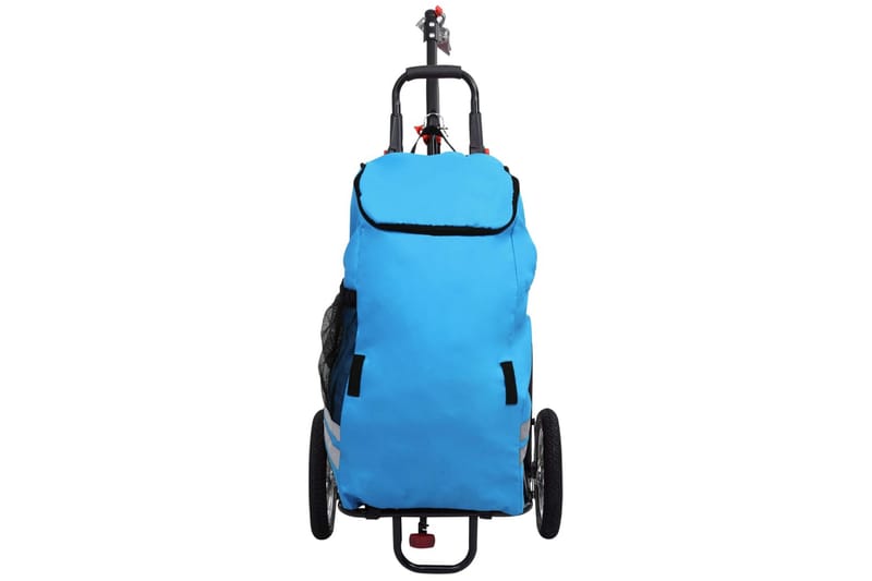Foldbar Cykeltrailer Med Indkøbstaske Blå Og Sort - Sport & fritid - Friluftsliv - Cykler