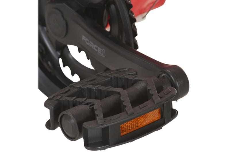mountainbike 21 gear 26 tommer hjul 36 cm rød - Rød - Sport & fritid - Friluftsliv - Cykler