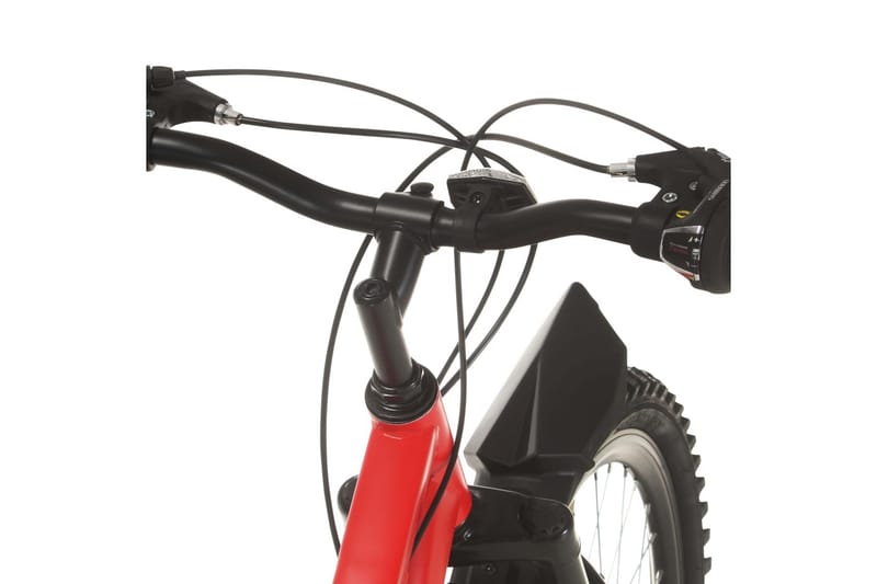 mountainbike 21 gear 26 tommer hjul 36 cm rød - Rød - Sport & fritid - Friluftsliv - Cykler