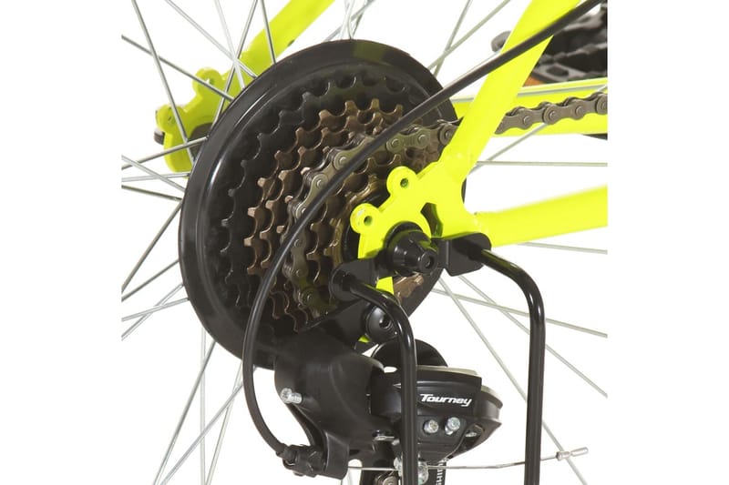 mountainbike 21 gear 26 tommer hjul 49 cm rød - Rød - Sport & fritid - Friluftsliv - Cykler