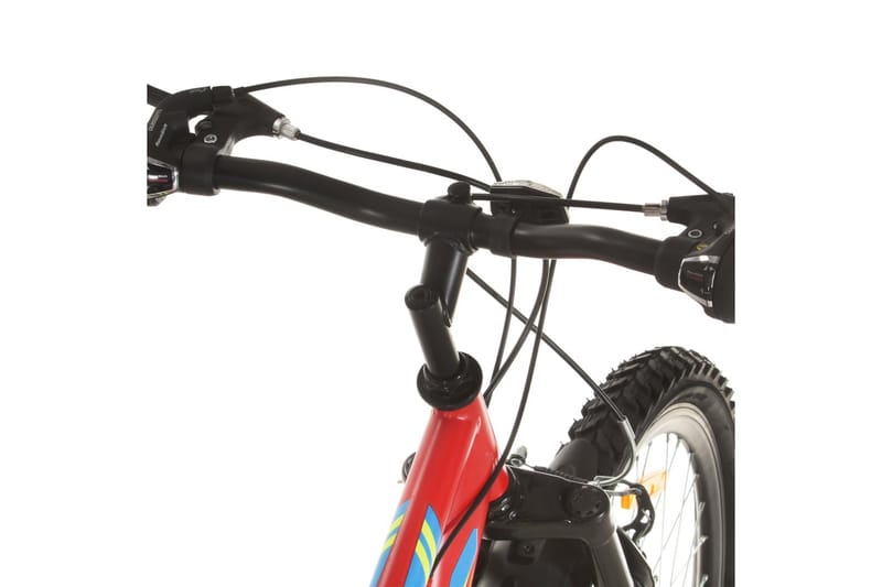 mountainbike 21 gear 26 tommer hjul 49 cm rød - Rød - Sport & fritid - Friluftsliv - Cykler