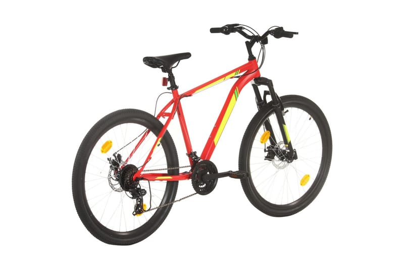 mountainbike 21 gear 27,5 tommer hjul 42 cm rød - Rød - Sport & fritid - Friluftsliv - Cykler