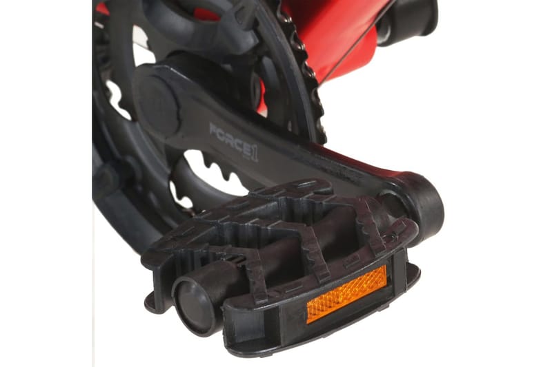 mountainbike 21 gear 27,5 tommer hjul 42 cm rød - Rød - Sport & fritid - Friluftsliv - Cykler