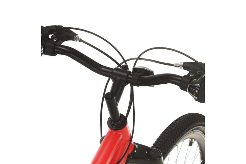 mountainbike 21 gear 27,5 tommer hjul 42 cm rød - Rød - Sport & fritid - Friluftsliv - Cykler