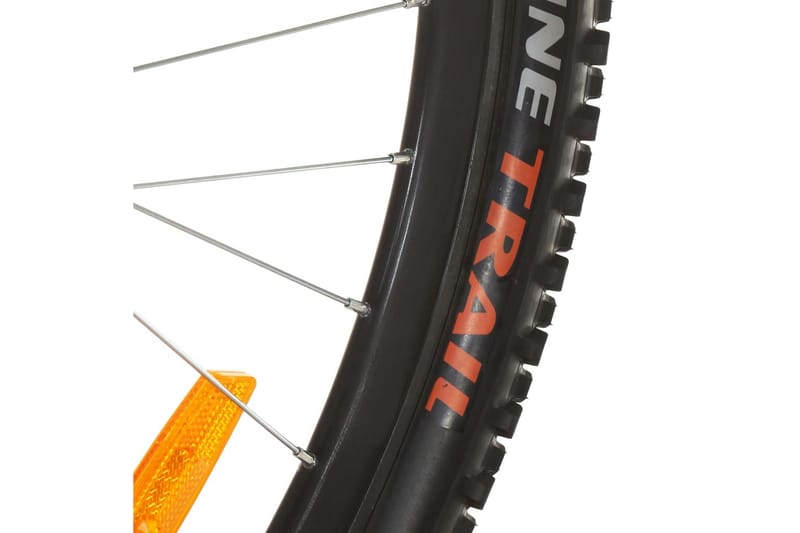mountainbike 21 gear 27,5 tommer hjul 42 cm rød - Rød - Sport & fritid - Friluftsliv - Cykler
