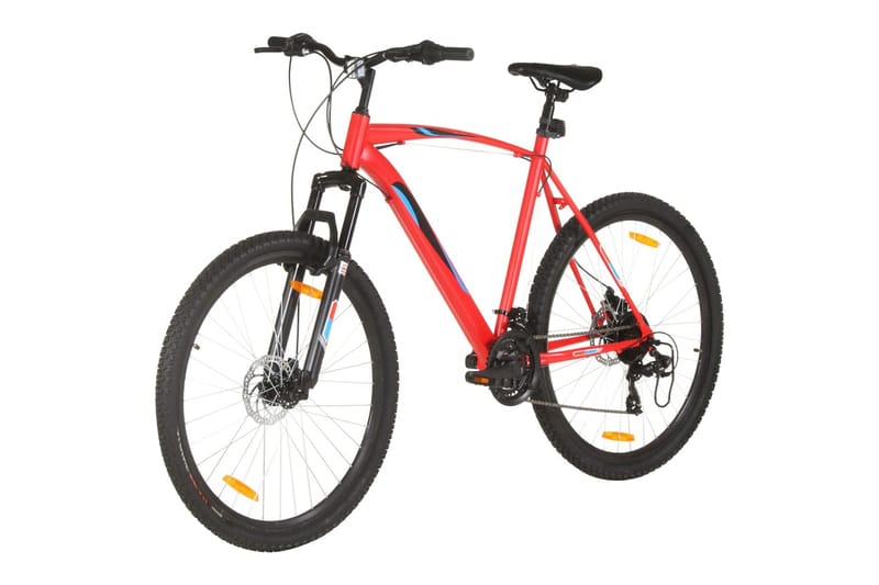 mountainbike 21 gear 29 tommer hjul 53 cm stel rød - Rød - Sport & fritid - Friluftsliv - Cykler