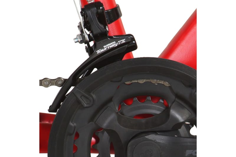 mountainbike 21 gear 29 tommer hjul 53 cm stel rød - Rød - Sport & fritid - Friluftsliv - Cykler