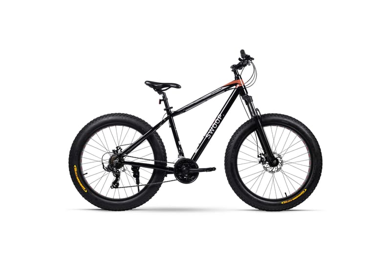 Swoop Cykel Adventurer Fatbike 26 - Sort - Sport & fritid - Friluftsliv - Cykler