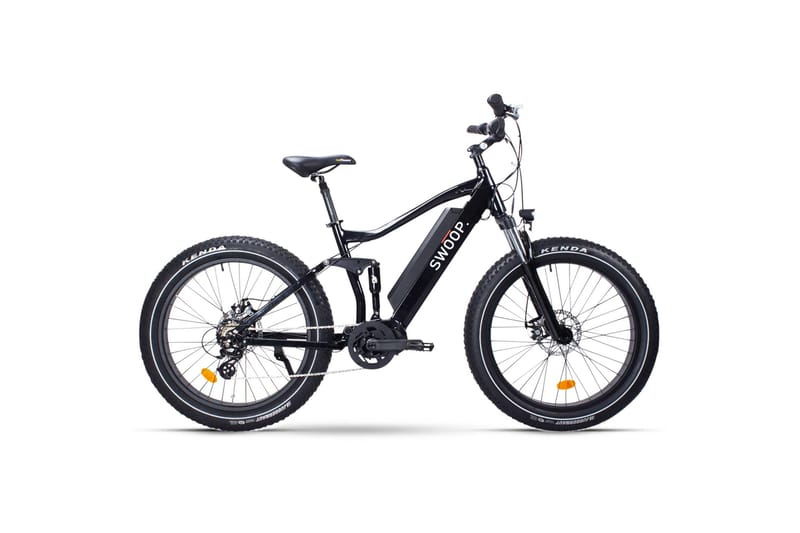 Swoop Fatbike Ranger Elcykel, 26 - Sort - Sport & fritid - Camping & vandring - Friluftsudstyr