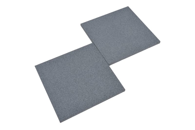 faldfliser 12 stk. 50x50x3 cm gummi grå - Grå - Sport & fritid - Hjemmetræning - Træningsredskaber - Fitnessgulv & klikgulv