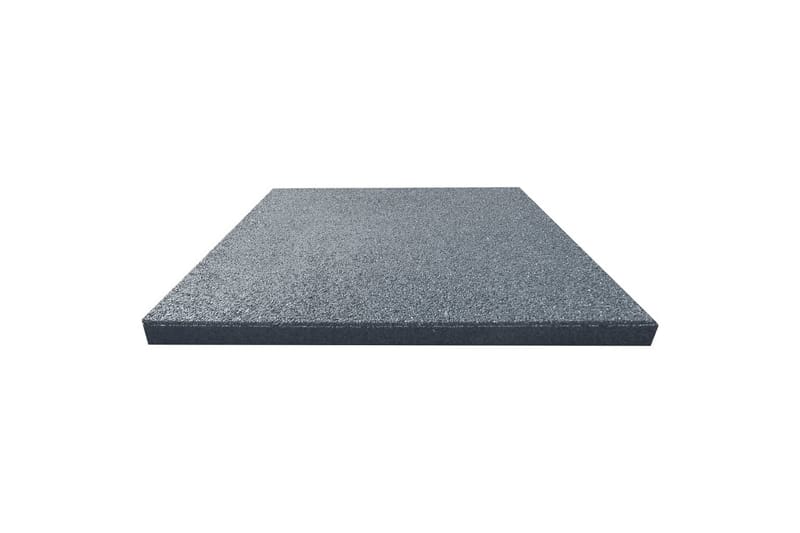 faldfliser 12 stk. 50x50x3 cm gummi grå - Grå - Sport & fritid - Hjemmetræning - Træningsredskaber - Fitnessgulv & klikgulv