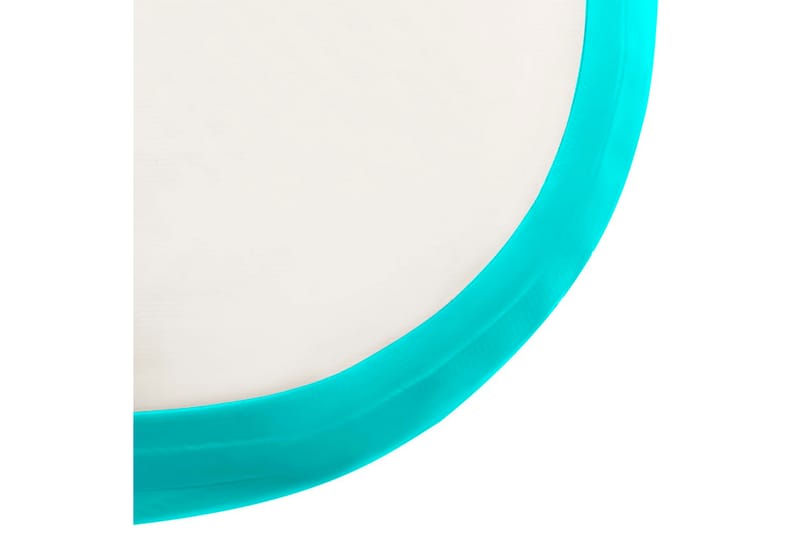 oppustelig gymnastikmåtte m. pumpe 500x100x15 cm PVC grøn - Grøn - Sport & fritid - Hjemmetræning - Træningsredskaber - Fitnessgulv & klikgulv