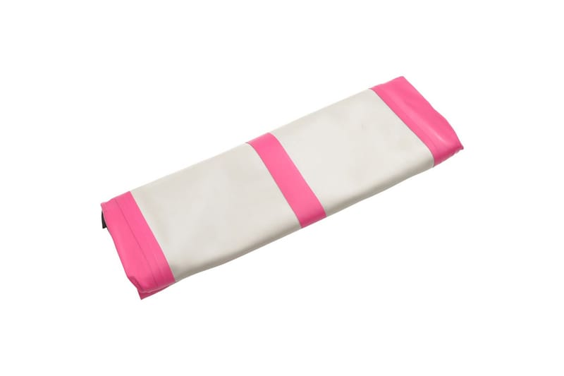 oppustelig gymnastikmåtte m. pumpe 500x100x15 cm PVC lyserød - Lyserød - Sport & fritid - Hjemmetræning - Træningsredskaber - Fitnessgulv & klikgulv