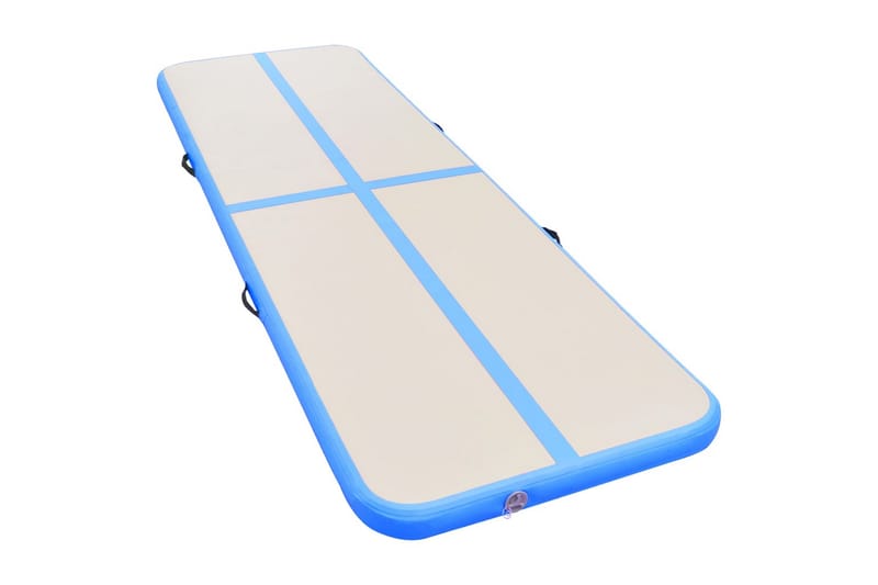 oppustelig gymnastikmåtte med pumpe 700 x 100 x 10 cm PVC - Sport & fritid - Hjemmetræning - Træningsredskaber - Fitnessgulv & klikgulv