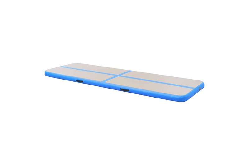 oppustelig gymnastikmåtte med pumpe 700 x 100 x 10 cm PVC - Sport & fritid - Hjemmetræning - Træningsredskaber - Fitnessgulv & klikgulv