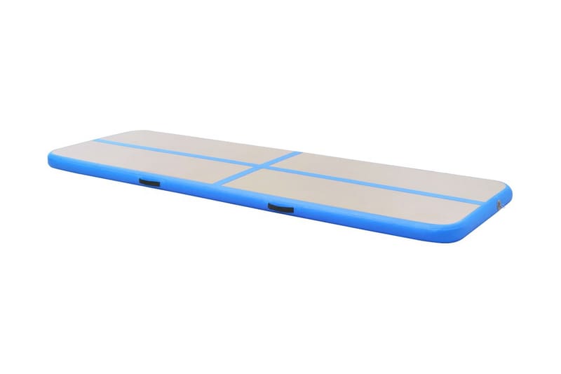 oppustelig gymnastikmåtte med pumpe 500 x 100 x 10 cm PVC - Sport & fritid - Hjemmetræning - Træningsredskaber - Fitnessgulv & klikgulv