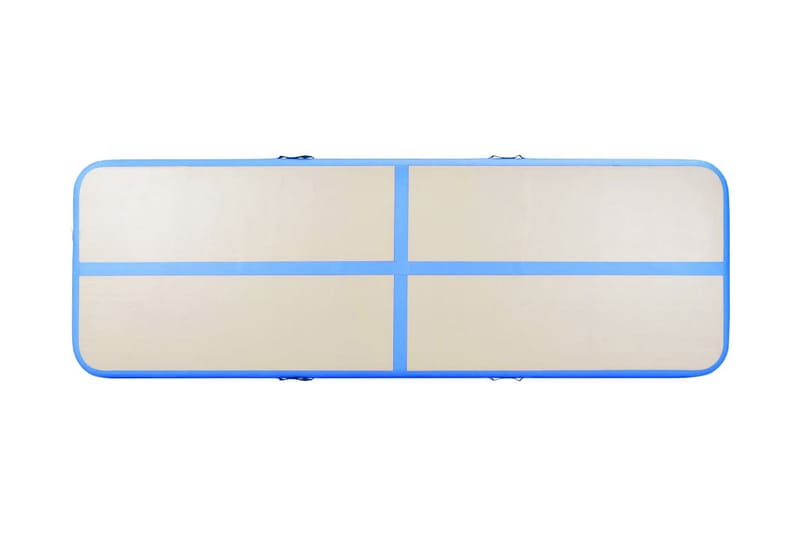 oppustelig gymnastikmåtte med pumpe 500 x 100 x 10 cm PVC - Sport & fritid - Hjemmetræning - Træningsredskaber - Fitnessgulv & klikgulv