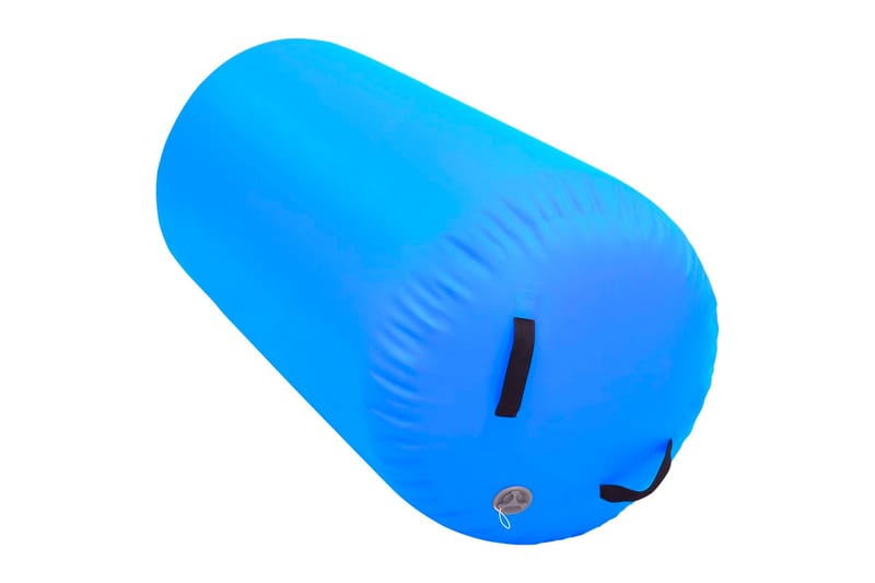 oppustelig gymnastikrulle med pumpe 120x90 cm PVC blå - Blå - Fitnessgulv & klikgulv