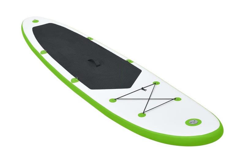 oppusteligt paddleboard grøn og hvid - Grøn - Sport & fritid - Hjemmetræning - Træningsredskaber - Fitnessgulv & klikgulv