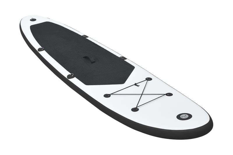 oppusteligt paddleboardsæt sort og hvid - Sort - Fitnessgulv & klikgulv