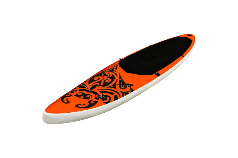 oppusteligt paddleboardsæt 305x76x15 cm orange - Orange - Sport & fritid - Hjemmetræning - Træningsredskaber - Fitnessgulv & klikgulv