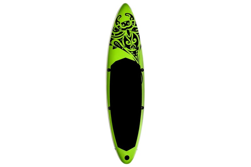 oppusteligt paddleboardsæt 305x76x15 cm grøn - Grøn - Fitnessgulv & klikgulv