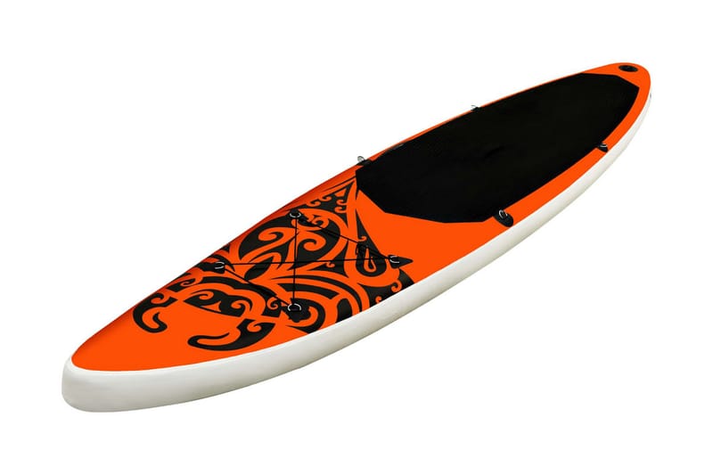 oppusteligt paddleboardsæt 366x76x15 orange - Orange - Fitnessgulv & klikgulv
