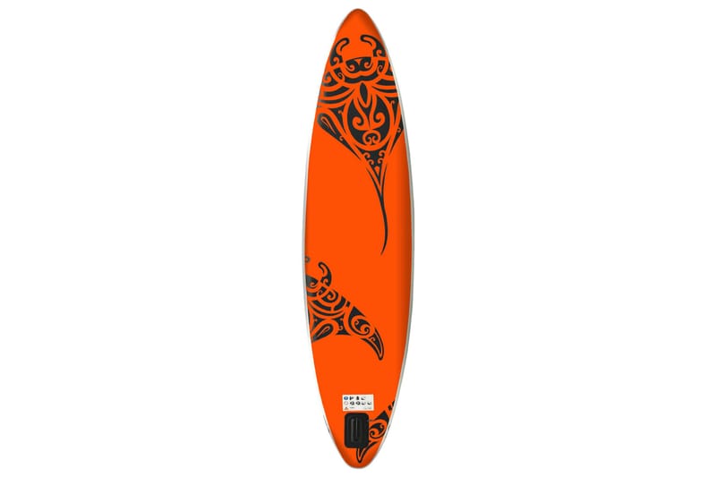 oppusteligt paddleboardsæt 366x76x15 orange - Orange - Sport & fritid - Hjemmetræning - Træningsredskaber - Fitnessgulv & klikgulv