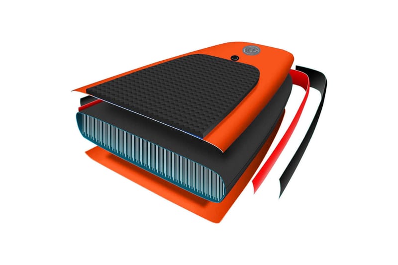oppusteligt paddleboardsæt 366x76x15 orange - Orange - Sport & fritid - Hjemmetræning - Træningsredskaber - Fitnessgulv & klikgulv
