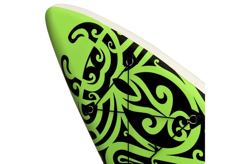 oppusteligt paddleboardsæt 366x76x15 cm grøn - Grøn - Sport & fritid - Hjemmetræning - Træningsredskaber - Fitnessgulv & klikgulv