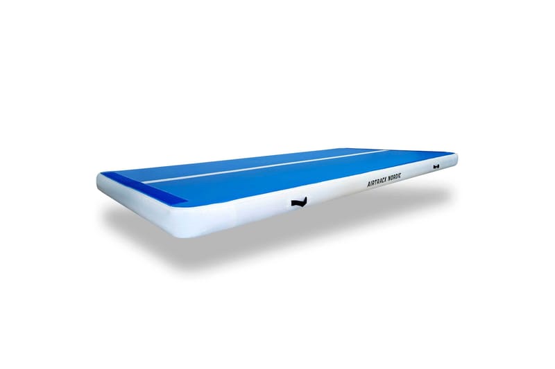 Airtrack Nordic Deluxe Wide 12x2 m - Blå|Hvid - Sport & fritid - Hjemmetræning - Træningsredskaber - Gymnastikmåtte & Airtrack
