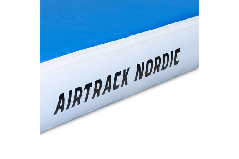 Airtrack Nordic Deluxe Wide 12x2 m - Blå|Hvid - Gymnastikmåtte & Airtrack