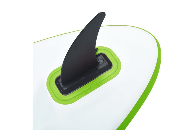 oppusteligt paddleboard med sejlsæt grøn og hvid - Grøn - Fitnessgulv & klikgulv