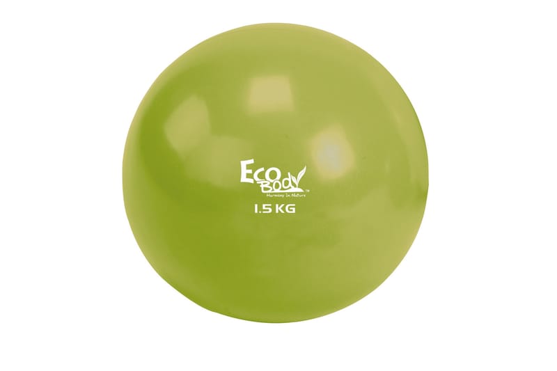 Ecobody Toningbold 1,5 kg - Grøn - Pilatesbold