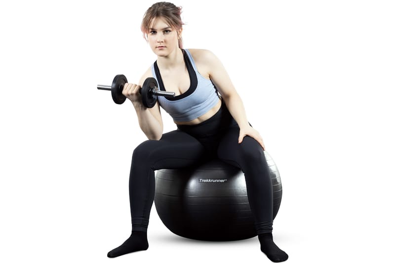 Pilatesbold 75 cm - Sort - Sport & fritid - Hjemmetræning - Træningsredskaber - Pilatesbold