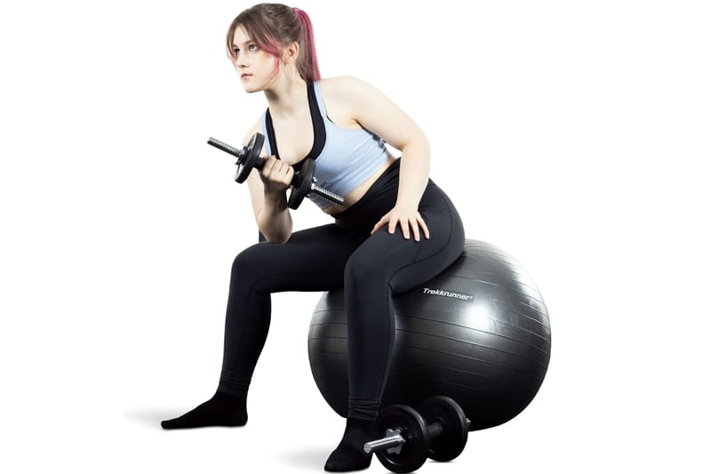 Pilatesbold 75 cm - Sort - Sport & fritid - Hjemmetræning - Træningsredskaber - Pilatesbold