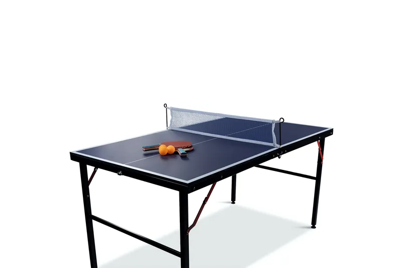 Sammenklappeligt mini bordtennisbord inkl. net, 2 bat & bolde 137x76 cm - Blå - Sport & fritid - Hjemmetræning - Træningsredskaber - Pilatesbold