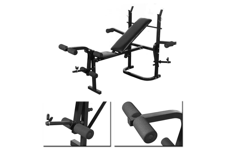 foldbar træningssæt home gym - Sport & fritid - Hjemmetræning - Træningsredskaber - Træningsbænk & bænkpresbænk