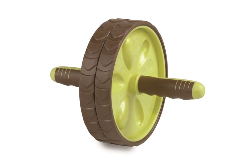 Ecobody Ab Wheel - Grøn|Brun - Sport & fritid - Hjemmetræning - Træningsredskaber