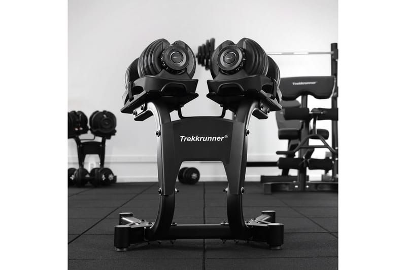Håndvægtstativ - Grå - Sport & fritid - Hjemmetræning - Træningsredskaber - Vægstativ & fitnesstativ